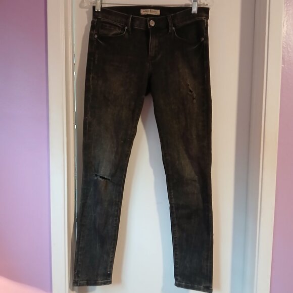 Banana Republic Denim - Banana Republic Premium  Denim Women's Skinny Black Jeans SZ 26